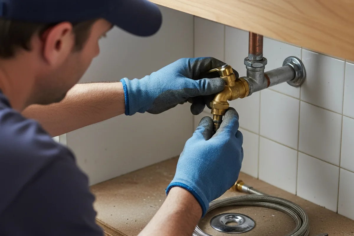 Shutoff valve and fitting work during Burst Pipe Repair in Rohnert Park
